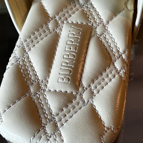 BURBERRY Peep Zip Sandals SZ 39 - Picture 11 of 14